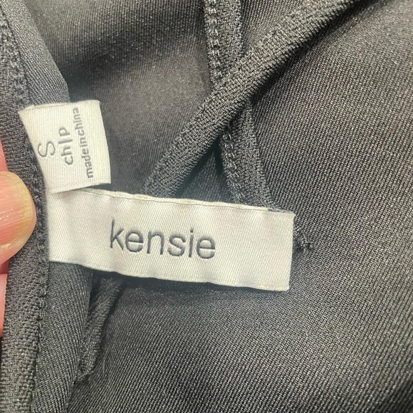 Kensie Black & White black open back top EUC size Small - Picture 4 of 4